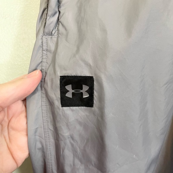Under Armour Women's Grey Drawstring Activewear Hi Rise Athletic Sweatpants L - Picture 6 of 9